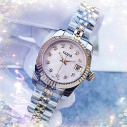 Women's Mission Runway 28MM Watch Top Brand Luxury Diamonds Ring Clock Stainless Steel Belt Waterproof Automatic Mechanics Multi-function Gifts Wristwatches