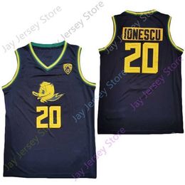 Mitch 2020 New NCAA Oregon Ducks Jerseys 20 Ionescu College Basketball Jersey Green Black Size Youth Adult Embroidery