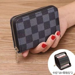 Pu Zipper Wallet For Women Clutch Bag Card Holder Female Folding Small Coin Purse Money Change Pouch Key Storage Designer