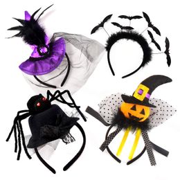 Christmas Decorations Halloween Pumpkin Witch Spider Headbands For Kids Girls Women Costume Dress Up Party Favors Nerdsropebags500Mg Amtjb