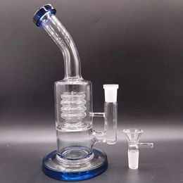 8.5 inch Thick Glass Water Bong Hookahs with Spring Perc Oil Dab Rigs Shisha Smoking Pipes