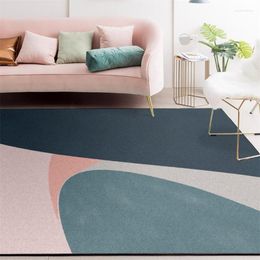Carpets Nordic Style Fashion Solid Color Block Carpet Living Room Bedroom Study Bedside Rectangle Decor Rugs Anti Skid Floor Mat