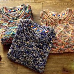 Men's Sweaters Drop Brand Sweater MenBrand fashion Pullover Male O-Neck stripe Slim Fit Knitting Man 220924