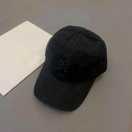 Black Cotton Baseball Cap Hat Adjustable Unisex Embroidery Ball Caps Fashion Accessories