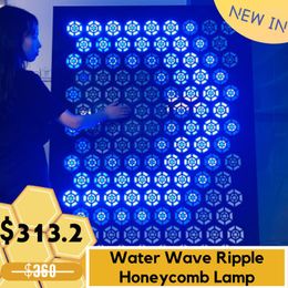 Smart Automation Modules Interactive LED Honeycomb Lamp Module Infrared Sensor Induction Water Ripple Effect Light Home Decration