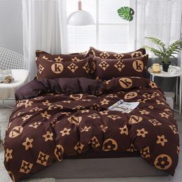 Conjuntos de cama Four Seasons Home Conjunto de quarto Lençol Edredom Leve Luxo Capa de Edredom Fronha de Cama Moda