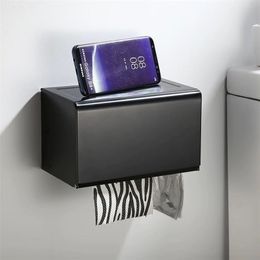 Toilet Paper Holders Double Outlet Waterproof Wall Mount Holder Shelf Bathroom Tissue Tray Roll Tube Storage Box 220924