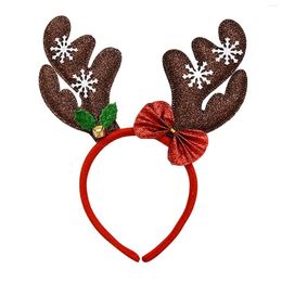 Headpieces Cross Headband Christmas Accessories Fabric Buckle Tie Head Snowflake Antlers Hair Decoration House