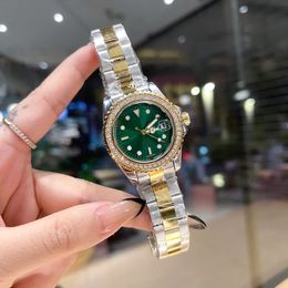 Wristwatches Fashion luxury women watches To p brand designer luminous 36mm diamond lady watch Stainless Steel band wristwatches for womens Birthday Christmas gif