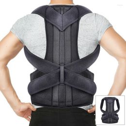 Men's Body Shapers Men's Neoprene Deluxe Full Back Posture Corrector Brace Belt Therapy Women Men Support Steel Plate