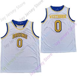 Mitch 2020 New NCAA UCLA Bruins Jerseys 0 Westbrook College Basketball Jersey White Size Youth Adult All Stitched