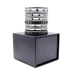 2.5inch 5 layers Herb grinders smoking Aluminium Alloy grinders Spice Mill Crusher Manual tobacco grinder