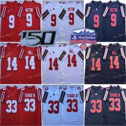 Sj NCAA Ohio State Buckeyes College Football 9 Binjimen Victor Jersey 33 Master Teague III 14 KJ Hill 2 Chase Young Fiesta Bowl 150TH