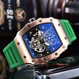 Superclone Luxury Mens Mechanics Watch Richa Milles 2022 Arrival Mens Sport Reloj Hombre Casual Relogio Masculino Military Army Leather