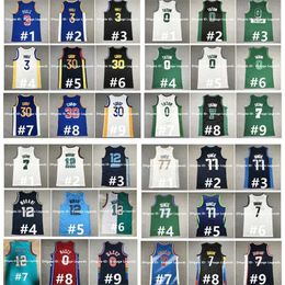 Gla Stephen Curry Basketball Jersey Ja Morant Poole Andrew Wiggins Jayson Tatum Jaylen Brown Tyrese Maxey Joel Embiid Luka Doncic Kevin Durant