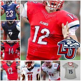 Mitch Liberty Flames Football Jersey NCAA College Stephen Calvert Joshua Mack DJ Stubbs Rashad Jennings Eric Green Malik Willis Durrell Johnson