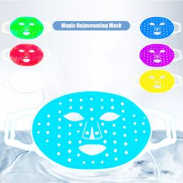 LED skin rejuvenation electric face mask respirator with Laser bulbs for beauty treatment personal home usage skincare shield price