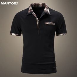 Men's Polos Man Shirt Mens Casual Business Summer T-shirt Men Short Sleeve 35% Cotton High Quantity Clothing 220924