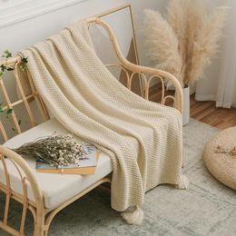Blankets Thick Fleece Blanket With Tassel Nordic Bedspread On The Bed Kawaii Room Decor Luxury Sofa Decoration In Bedroom