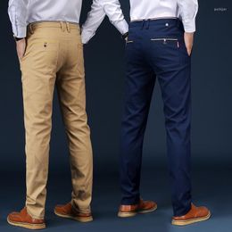 Men's Pants Men's Fashion Men Dress Casual Slim Plaid Pencil Male Business Suit Pant Wedding Cheque Trousers