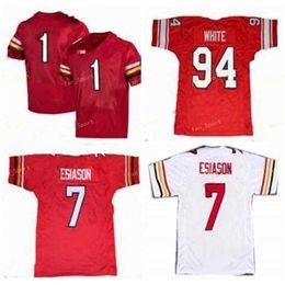 Sj NCAA College Jerseys Maryland Terps 11 Kasim Hill 1 DJ Moore 7 Boomer Esiason 18 Vernon Davis 94 Randy White Custom Football Stitched