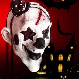 Party Masks est Halloween Cosplay Horror Scary Demon Teeth Tongue Clown Flame Zombie 220926