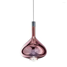 Pendant Lamps Noridc Dining Room Lights Luxury Glass Wine Bottles Shape Hanging Lamp Bar Ktv Living Decoration Led Light Fixture