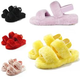 Warm Furry Indoor Slides Slippers Sandal Ladies Plush Women Shoes Yellow Winter Soft Grey Size Eur 36-44 5