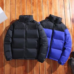 Men's Down Winter America Brand Parkas Mixed Colors Couple Cotton Coats Casual Stand Collar Warm Puffer Jackets XXXL