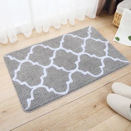 Tappeti tappeti bagno tappetino non slittamento zerbino soggiorno grigio blu marocchino microfibra rettangolo 40x65cm/50x80cm