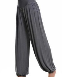 Women's Pants Capris 1pcs lot Women Lady Harem pants modal solid Long Belly Dance Boho Wide Trousers 220922