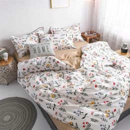 Bedding sets Floral Printed Home Queen Bedding Set Soft Fresh Comfortable Duvet Cover Set with Sheets Quilt Covers Pillow Cases 34 Pcs Sets 220924