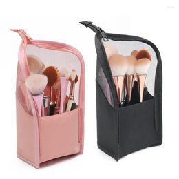 Storage Boxes Travel Makeup Brush Bag Portable Cosmetic Holder Organizer Waterproof Stand-Up Pouch Zipper Toiletry