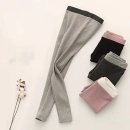 Kids Girl Leggings Pants Spring Autumn Candy Colour Elastic Pencil Trousers Skinny Child Solid Leggings for 1-7Y Children Clothing 20220926 E3