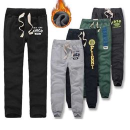 Men's Pants Winter Men Thick Cotton Sweatpants Full Length Trousers soft and breathable joggers size S to 3XL 220924