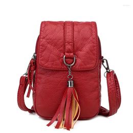 Wallets High Quality Ladies Soft Leather Mobile Phone Bag Messenger Simple And Versatile Multi-layer Coin Purse For Women