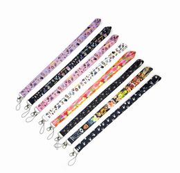 Cell Phone Straps & Charms 600pcs cartoon bad rabbit Neck Lanyard Mobile Key Chain ID Holders Badge Chains wholesale New 2022 Factory price #67