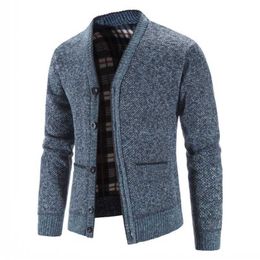 Men's Sweaters Coats Winter Thicker Knitted Cardigan Sweatercoats Slim Fit s Warm Sweater Jackets Clothes 220923