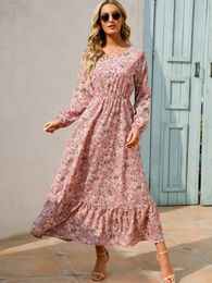 Prote￧￵es femininas de compra de vestido maxi de impress￣o floral feminina