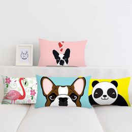 Pillow Cartoon Animal Waist Pillowcases Soft Short Plush Cover Decorative Home Decor Sofa Children Throw Cases 30 50cm