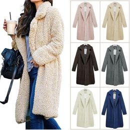 Women Autumn Jacket Coat Women Warm Outerwear Casual Faux Fur Coat Soft Cardigan Femme Winter Coat Wool