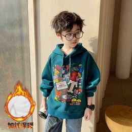 Pullover Boy s Hoody Autumn Clothing Children s Handsome Medium Big Loose Spring Tops 220924