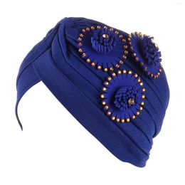 Headpieces Sweat Bands Men Hat Ethnic Turban Cap Hair Wrap Head Bohemian Floral Headwear Cover Cancer Headband For Long