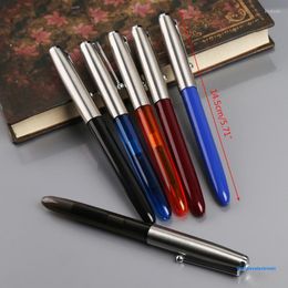 Fountain Pens Vintage Stainless Steel Pen 0.38mm Nib Business Office Gift