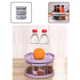 spice tray Canada - Hooks 360° Rotating Spice Rack Organizer Seasoning Holder Kitchen Storage Tray Lazy Susans Home Supplies For Bathroom Cabinets Sale