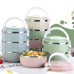 Bento Boxes Microwave Stainless Steel Thermal Lunch Food Storage Travel Picnic Leakproof Students Work Adult 220922