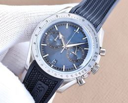 Man Wristwatches Chronograph VK Movement Diameter 43 5mm Convex Pot Cover Glass Wide Arrow Pointer Watch206R
