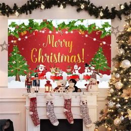 Christmas Decorations Background Backdrop Merry For Home Xmas Party Ornament Navidad Natal Gifts Year 2023 220926