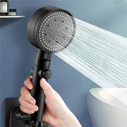 Bathroom Shower Heads 5 Modes Head Rainfall High Pressure Water Saving heads Handheld Faucet Accessories 220922