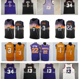 Gla Devin 1 Booker Steve 13 Nash Chris 3 Paul 34 Barkley DeAndre 22 Ayton Man Jersey NCAA 2021 Basketball Jerseys 1 Booker 3 Paul 22 Ayton